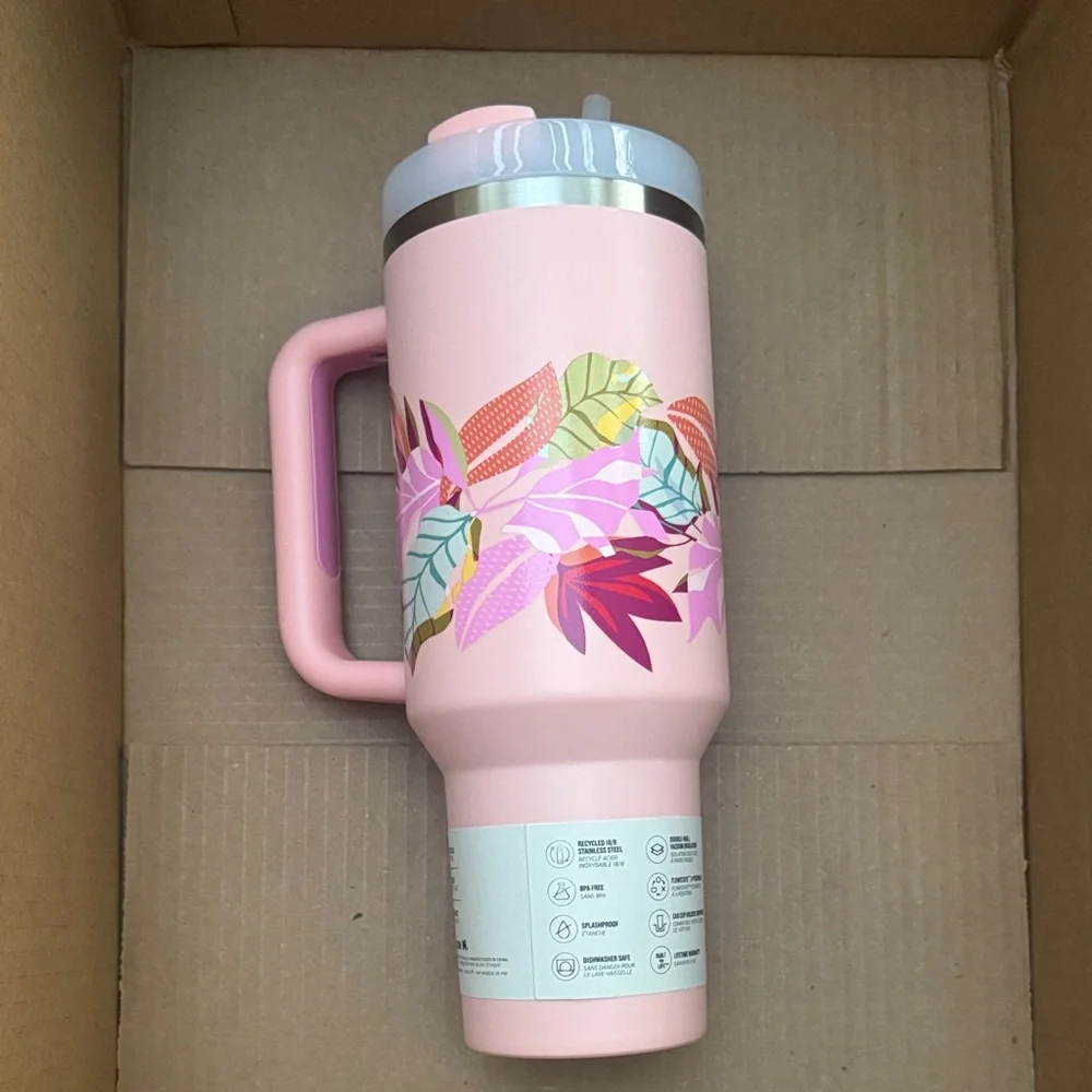 Stanley 40oz Quencher Mother’s Day/ Spring Floral - Picture 2 of 5